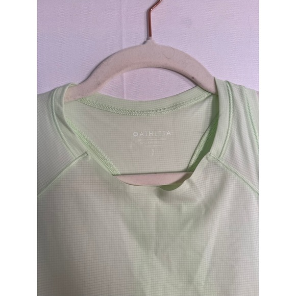Athleta • NWT Grid Knit Singlet Tank Top Lime Green Athletic Racerback Small - Picture 9 of 9